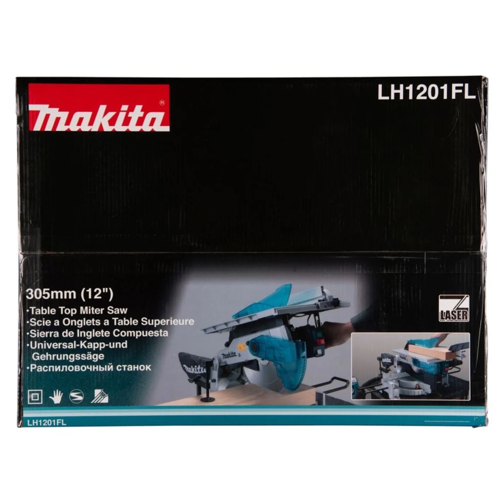 Комбинированная торцовочная пила Makita LH1201FL, 1650 Вт, 305 мм, 3800 об/мин