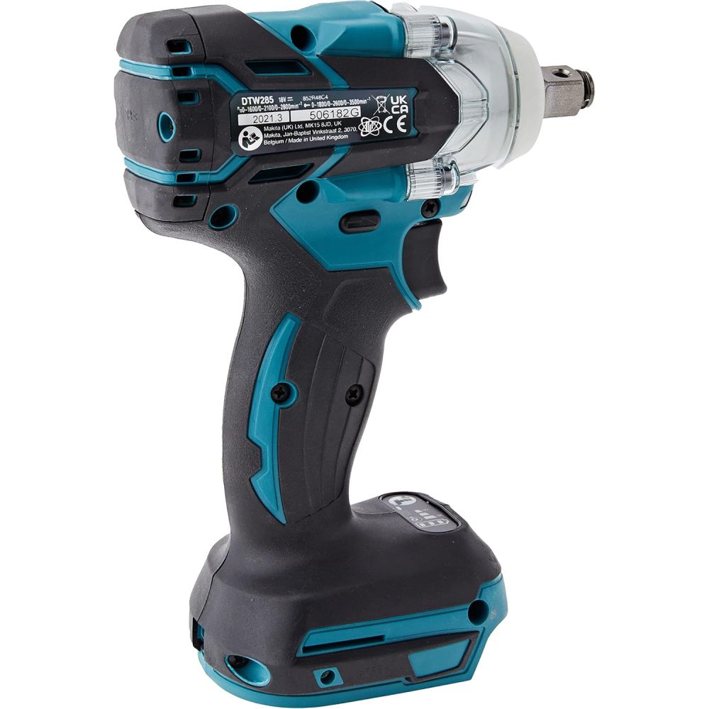 Аккумуляторный ударный гайковерт Makita DTW285, 18 В, 280 Нм, 3500 уд/мин, с АКБ 3 Ач и ЗУ (DTW285P1Z)