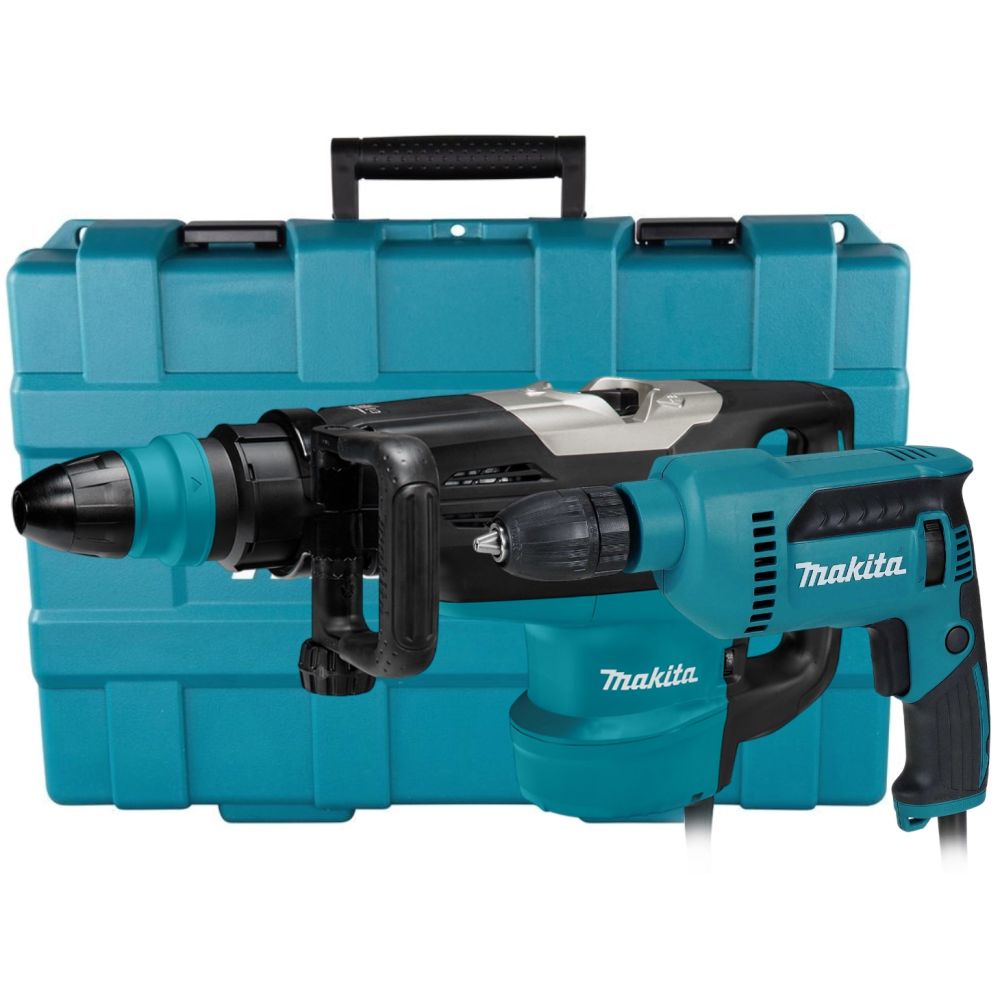 Набор электроинструмента Makita: дрель DP4021 + перфоратор HR5202C, в кейсе (ACSET-21)