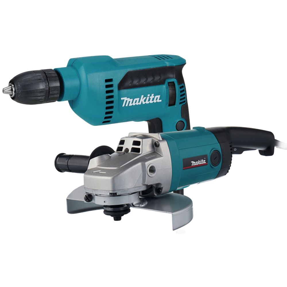 Набор электроинструмента Makita: дрель DP4021 + угловая шлифмашина 9069 (ACSET-11)