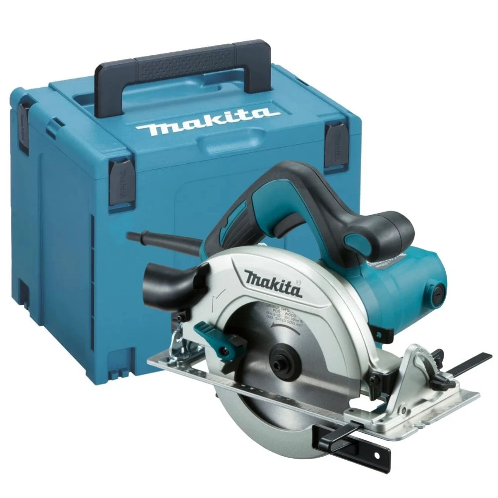 Пила циркулярная Makita HS6601J, 1050 Вт, 165 мм, 5200 об/мин, в кейсе