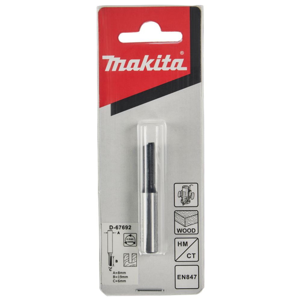 Фреза Makita пазовая "Standard", 6х51х19 мм (D-67692)