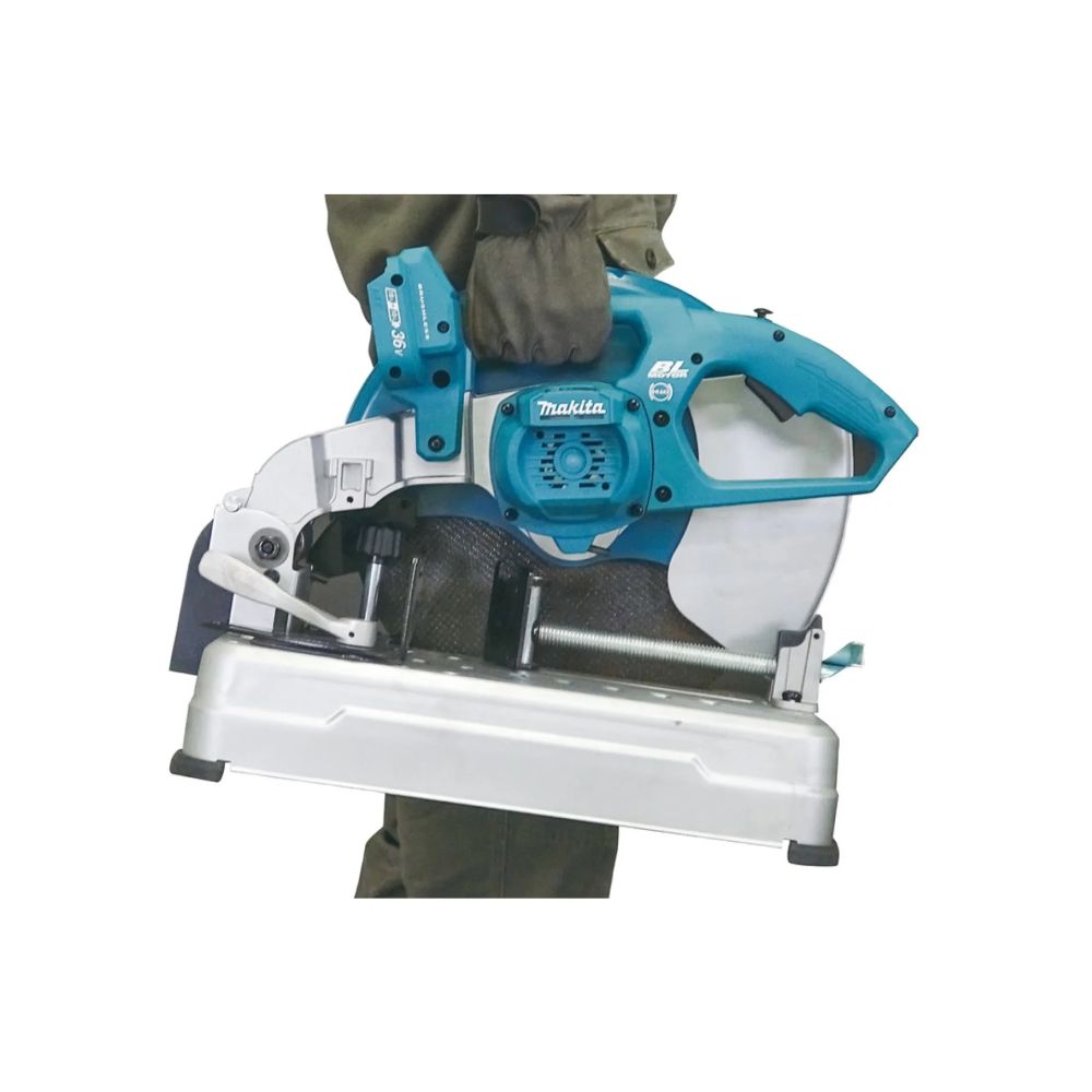 Аккумуляторная отрезная пила Makita DLW140Z, 2х18 В, 355 мм, 3800 об/мин