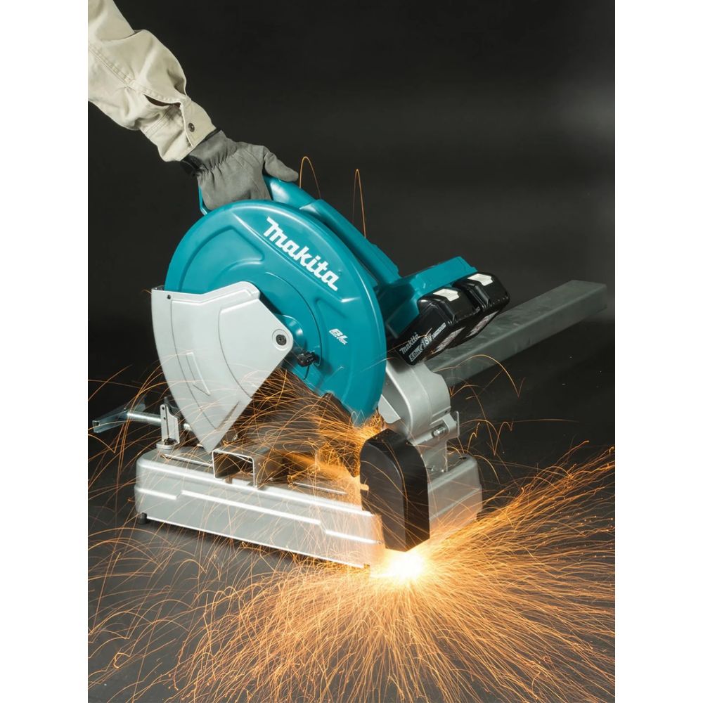 Аккумуляторная отрезная пила Makita DLW140Z, 2х18 В, 355 мм, 3800 об/мин