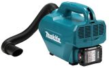 Набор: аккумуляторный пылесос Makita CL121DZ + аккумулятор Makita BL1021B (CXT 12В, 2 Ач) + зарядное устройство  Makita DC10WD (Li-Ion CXT, 10,8-12В)