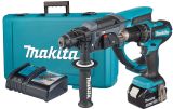Аккумуляторный набор Makita, 18 В: дрель-шуруповерт DHP485 + перфоратор DHR202, с АКБ 3 Ач и ЗУ, в кейсе