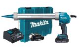 Аккумуляторный пистолет для герметика Makita DCG180RYE, c 2 АКБ 1.5 Ач и ЗУ, в кейсе