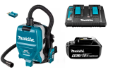 Набор: аккумуляторный ранцевый пылесос Makita DVC265ZXU + аккумулятор Makita 632G59-7 + зарядное устройство Makita 630876-7
