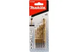 Набор сверл по металлу Makita, 3,4,5,6,8 мм, 5 шт. (B-57308)