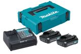 Набор Makita PSK MKP1SY122: 2 АКБ BL1016, Li-Ion, 12 В, 1.5 Ач и зарядное устройство DC10SB, 10.8/12 В, 5 А, в кейсе MakPac, 197652-7