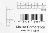 Фреза пазовая галтельная Makita 3R 6х6x8х32х2Т, D-10774