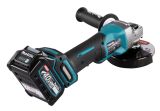 Аккумуляторная угловая шлифовальная машина Makita, 2x4.0 Ач, 40В, 125 мм, 8500 об/мин, кейс, GA013GM201