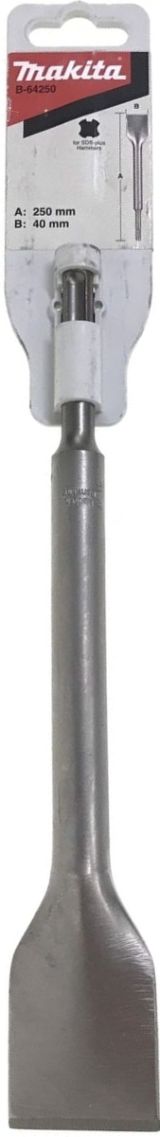 Долото широкое Makita самозатачивающееся 250x40 мм, SDS PLUS, B-64250