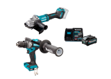 Набор: аккумуляторная угловая шлифовальная машина Makita GA038GZ + aккумуляторная дрель-шуруповерт Makita DF001GZ  + аккумулятор с зарядным устройством Makita 191J67-0