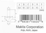 Фреза пазовая фасонная Makita "Каплевидная" 9, 5R 31, 8х16, 7х8х32х2Т, D-11019