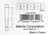 Фреза пазовая с 2 режущими кромками Makita 10x35x12x38x2T, D-10388