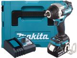 Аккумуляторный гайковерт Makita DTW700RT1J, 18 В, 1000 Нм, 2700 уд/мин, с АКБ 5 Ач и ЗУ, в кейсе MakPac