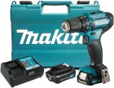 Аккумуляторная дрель-шуруповерт Makita DF333DWAE, 12 В, 1700 об/мин, с 2 АКБ 2 Ач и ЗУ, в кейсе (УЦЕНЕННЫЙ ТОВАР) (DF333DWAE/U1)