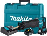 Аккумуляторная сабельная пила Makita DJR187RTE, 18 В, 3000 ход/мин, 32 мм, с 2 АКБ 5 Ач и ЗУ, в кейсе