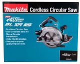 Набор Makita: 2 аккумуляторные дисковые пилы HS004GZ, 190 мм, 6000 об/мин + аккумулятор BL4040, 40 В, 4 Ач + быстрое зарядное устройство DC40RA, PT984