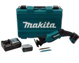 Аккумуляторная сабельная пила Makita JR103DWAE, 12 В, 3000 ход/мин, 13 мм, с 2 АКБ 2 Ач и ЗУ, в кейсе