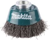 Щетка проволочная чашечная Makita (d60 мм, толщ. проволоки 0.3 мм, гофрированная, металл, M14х2), D-24072