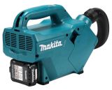 Набор: аккумуляторный пылесос Makita CL121DZ + аккумулятор Makita BL1021B (CXT 12В, 2 Ач) + зарядное устройство  Makita DC10WD (Li-Ion CXT, 10,8-12В)