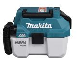 Набор: аккумуляторный пылесос Makita DVC750LZ, для сухой и влажной уборки + аккумулятор Makita BL1830B (LXT 18В, 3Ач) + зарядное устройство Makita DC18RC быстрое (LXT 18В)