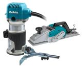 Набор электроинструмента Makita: фрезер кромочный RT0702C + рубанок 1806B (ACSET-63)