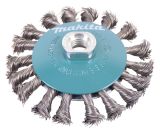 Щетка проволочная конусная Makita (d115 мм, толщ. проволоки 0.5 мм, пучки, металл, M14x2), D-39883
