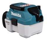 Набор: аккумуляторный пылесос Makita DVC750LZ, для сухой и влажной уборки + аккумулятор Makita BL1830B (LXT 18В, 3Ач) + зарядное устройство Makita DC18RC быстрое (LXT 18В)