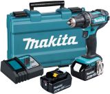 Аккумуляторная дрель-шуруповерт Makita DDF482RME, 18 В, 1900 об/мин, с 2 АКБ 4 Ач и ЗУ, в кейсе