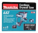 Аккумуляторная сабильная пила Makita LXT для резки гипсокартона без акб и з/у, DSD180Z