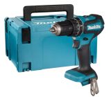 Аккумуляторная ударная дрель-шуруповерт Makita DHP485ZJ, 18 В, 1900 об/мин, 28500 уд/мин, без АКБ и ЗУ, в кейсе MakPac