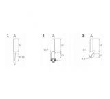 Набор фрез Makita 3 шт. (хвостовик 6 мм), D-70459