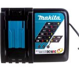 Набор: аккумуляторный пылесос Makita DVC750LZ, для сухой и влажной уборки + аккумулятор Makita BL1830B (LXT 18В, 3Ач) + зарядное устройство Makita DC18RC быстрое (LXT 18В)