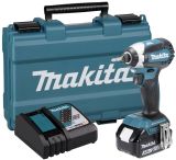 Аккумуляторный шуруповерт Makita DTD153RT, 18 В, 170 Нм, 3600 уд/мин, с АКБ 5 Ач и ЗУ, в кейсе