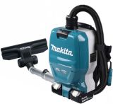 Аккумуляторный ранцевый пылесос Makita DVC261, 2х18 В, 2 л, с 2 АКБ 5 Ач, без ЗУ (DUST-KITM15)