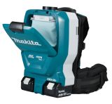 Набор: аккумуляторный ранцевый пылесос Makita DVC261ZX11 + аккумулятор Makita 632G59-7 + зарядное устройство Makita 630876-7