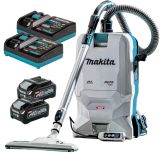 Аккумуляторный ранцевый пылесос Makita VC011G, 40 В, 6 л, с 2 АКБ 4 Ач и 2 ЗУ (PT1433)