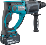 Набор аккумуляторного инструмента Makita, 18 В: перфоратор DHR202 + дрель-шуруповерт DDF485, с АКБ 3 Ач и ЗУ, в кейсе (PT1438)