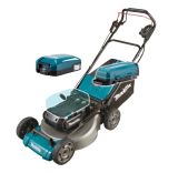 Газонокосилка аккумуляторная Makita LM001CZ, 2x18 В, 2800 об/мин, 70 л, без АКБ и ЗУ