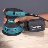 Эксцентриковая шлифовальная машина Makita, 300 Вт, 125 мм, 12000 об/мин, в кейсе, BO5031K