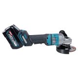Аккумуляторная угловая шлифмашина Makita GA050GT101, 40 В, 125 мм, 11000 об/мин, c АКБ 5 Ач и ЗУ, в 2 кейсах MakPac