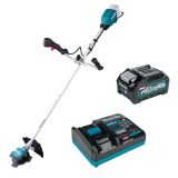 Набор Makita: аккумуляторный триммер UR002GZ05, 40 В, 6500 об/мин + аккумулятор BL4040, 40 В, 4 Ач + быстрое зарядное устройство DC40RA, PT958