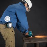 Аккумуляторная куртка Makita с охлаждением LXT, 14.4В/18В, с искрозащитой, L, без АКБ и ЗУ, DFJ304ZL