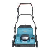 Аккумуляторный скарификатор-аэратор Makita, 40 В, 38 см, 50 л, 3200 об/мин, c 2 АКБ 4 Ач и ЗУ, UV001GM201