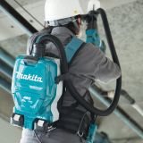 Набор: аккумуляторный ранцевый пылесос Makita DVC265ZXU + 2 аккумулятора Makita BL1850B (LXT 18В, 5Ач) + зарядное устройство Makita DC18RD быстрое двухпортовое (LXT 18В)