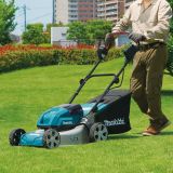 Аккумуляторная газонокосилка Makita LXT 2x18 В, 46 см, 60 л, с 2 АКБ 5 Ач и ЗУ, DLM460PT2