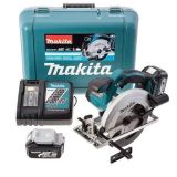 Аккумуляторная дисковая пила Makita DSS610RFE, LXT 18 В, 165 мм, 3700 об/мин, с 2 АКБ 3 Ач и ЗУ, в кейсе